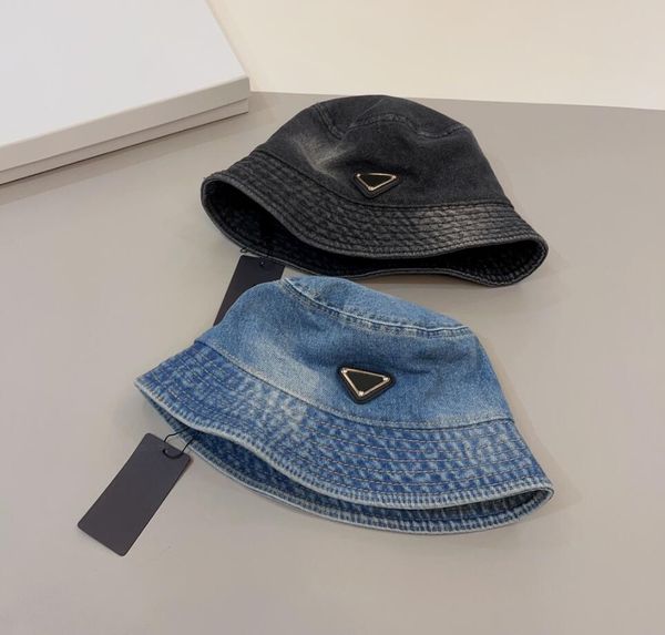 

mens women bucket hat summer sun protection ball hats with letters inverted triangle fashion wide brim hats black white, Blue;gray