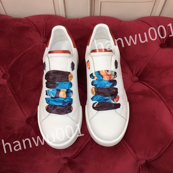 

2023 new luxury designer woman shoes leather lace up men fashion platform sneakers white black mens womens casual shoes