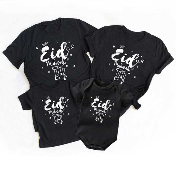 

family matching outfits family matching eid mubarak clothing cotton family appearance father daughter mother and son children's ramadan, Blue