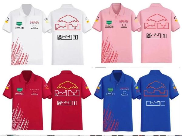 

f1 racing polo shirt summer team short sleeve shirt same style customization