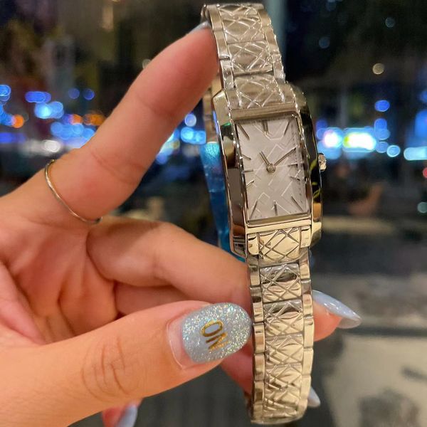 

women s watches luxury designer brand women watch 316 stainless steel waterproof quartz elegant diamond rectangular ladies gift 230519, Slivery;golden