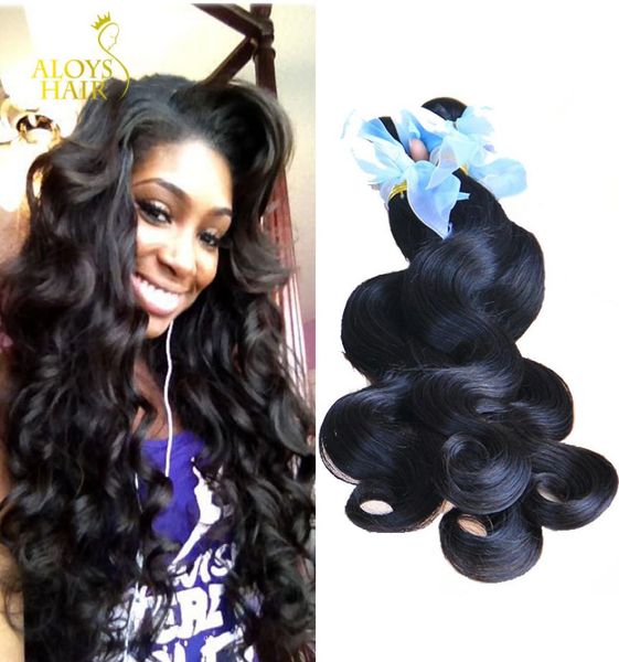 

brazilian virgin hair weave bundles unprocessed remy human hair extensions peruvian malaysian indian cambodian body wave wavy natu6092745, Black