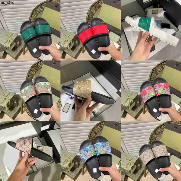 

slippers designer slippers women's fashion multicolor waterproof slippers nonslip slippers canvas sandals pair print size 3544 with box, Black