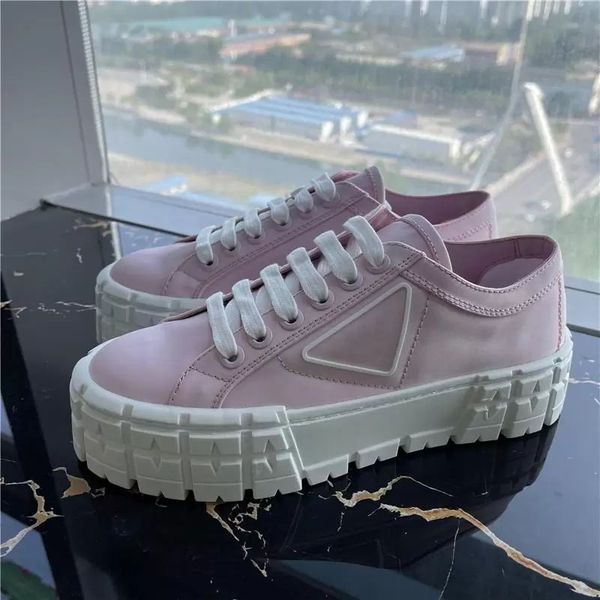 

202 33 designer sneakers gabardine nylon casual shoes brand wheel trainers luxury canvas sneaker fashion platform solid heighten shoe with b, Black