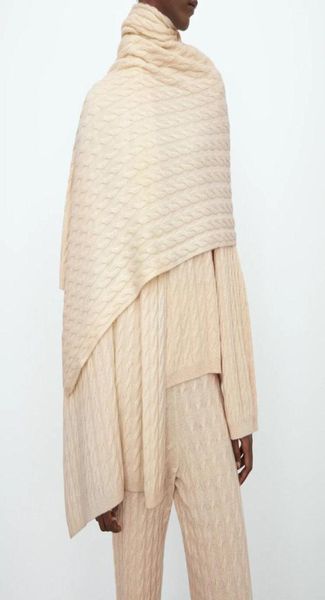 

scarves 100 cashmere cable knit scarf crumble big large shawl wrap for woman 2021 warm scarfs2071212, Blue;gray