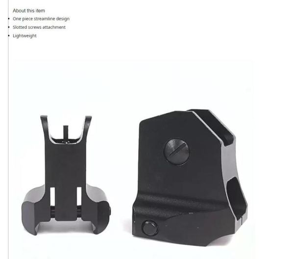 

tactical dd fixed front rear sight combo set for ar15 m14 picatinny mount gunsmith scope sightcx7629727