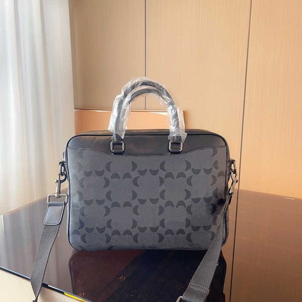 

briefcase mens bag designer lapbag fashion letters print totes work handbags women computer purse men shoulder bags 230519