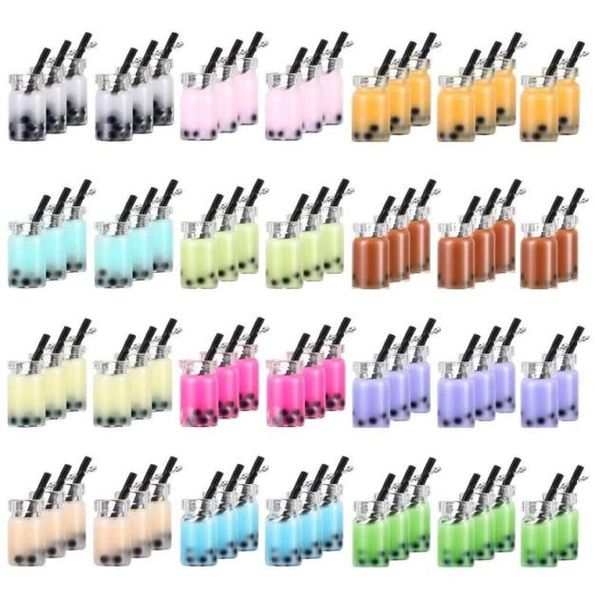 

pendant necklaces jettingbuy milk tea charms fruit charm boba bottle pendants dangle earring necklace for diy jewelry making craft7388927, Silver