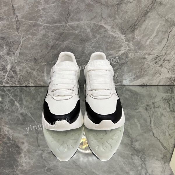 

brand fashion designer platform womens casual shoes leather lace-up sneaker lady flat running trainers letters gym sneaker2023, Black