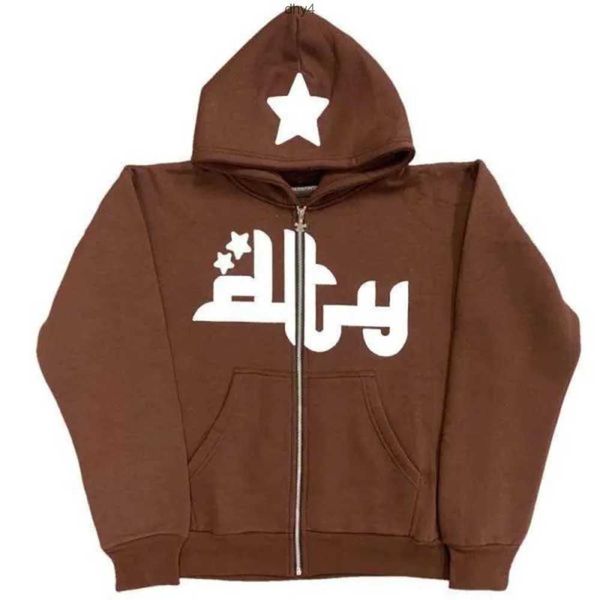 

mens sweatshirts y2k hoodies hip hop full zip up rhinestone hoodie men gothic streetwear long sleeve oversized anime sweatshirt 5cg7i, Black