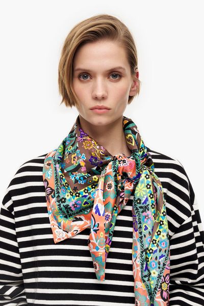 

handkerchiefs spanish style printed large square scarf 100cm 100cm 230519, Blue;white