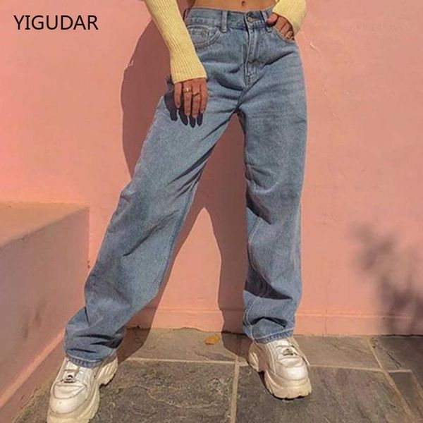 

jeans streetwear high waist women's fashion jeans woman girls women wide leg pants trousers female trousers denim bagge mom jeans, Blue
