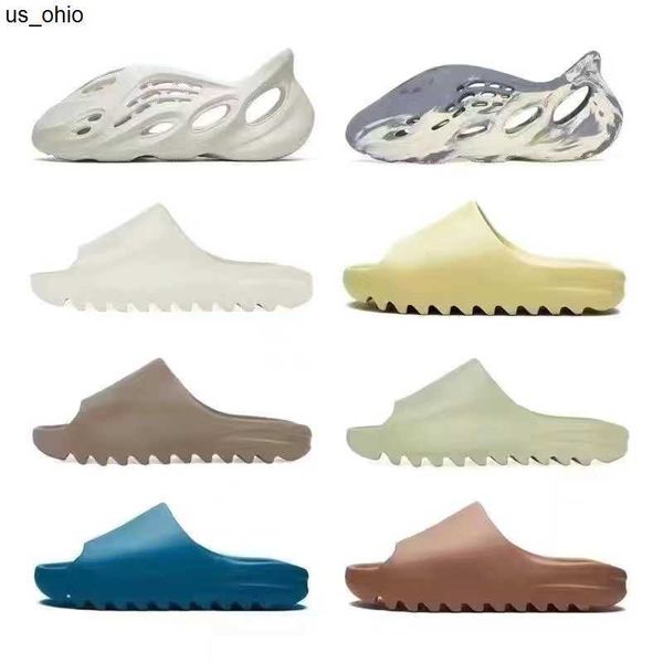 

slippers designer luxury mens womens slippers soft sole cool glowing slippers butterscotch color perforated hole shoes outdoor beach shoes n, Black
