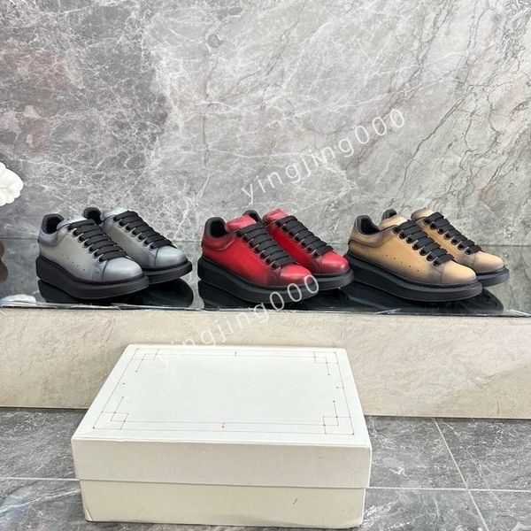 

fashion platform women men quality sneakers camouflage casual shoes checkered studded flats mesh trainers2023, Black