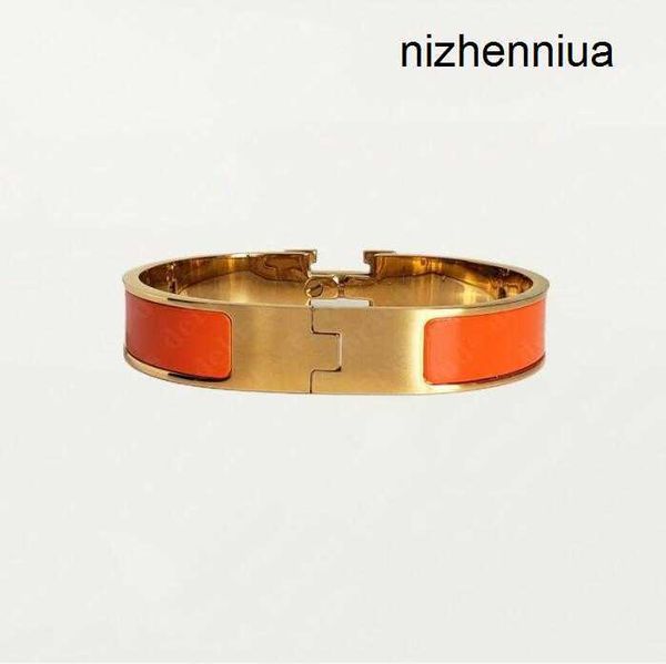 

lassic h bracelet designer 18k gold bangle luxury brand enamel for men women birthday mother' day jewelry holiday gifts 2q9q, Black