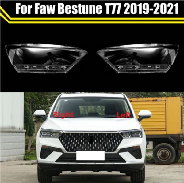 

headlight shell lamp shade transparent cover lampcover headlight glass headlamp lens cover for faw ne t77 2019-2021
