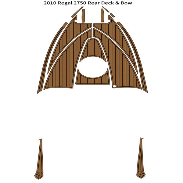 

2010 regal 2750 rear deck bow pad boat eva foam teak deck floor mat flooring