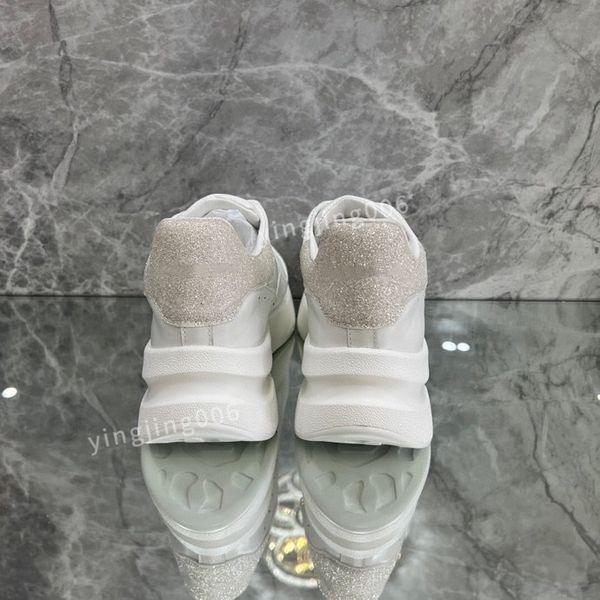 

2023fashion designer platform women mens casual shoes leather lace-up sneaker lady flat running trainers letters gym sneaker, Black