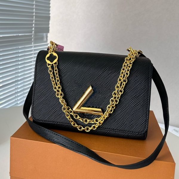 

cowhide water ripple twist totes women shoulder crossbody bags gradient strap messenger bag designer luxury handbags lady purses wallet