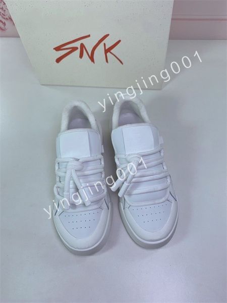 

2023 luxury ceiling retro plate-forme designer shoes for men's women leather black white flat platform sneaker fashion ladies youth