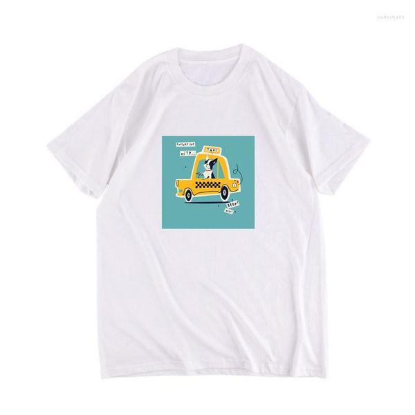 

t men's shirts summer o-neck shirt cute cartoon printed pure cotton t-shirt joe exotic casual fairy print, White;black