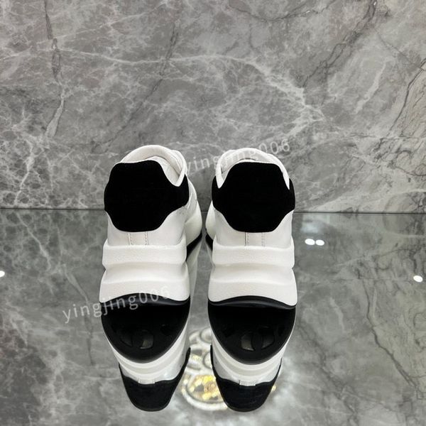 

2023new brand fashion designer platform women casual shoes leather lace-up sneaker lady flat running trainers letters gym sneaker, Black