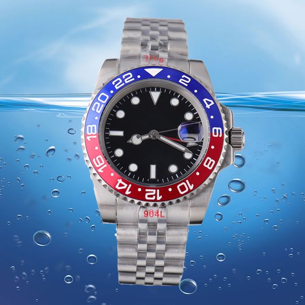 

aaa watch men watches bioceramic function 2813 movement watches waterproof luminous stainless steel strap wristwatches with box montre subma, Slivery;brown