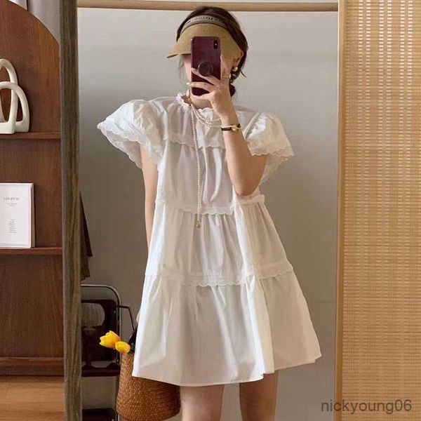 

2023 new summer maternity dress women cute patchwork large size dresses pregnant women clothing r230519, White
