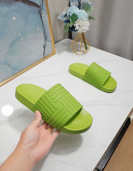 

fashion slippers bottegas summer men women flat slippers slide leather leisure sandals luxury designers sandals tv052, Black