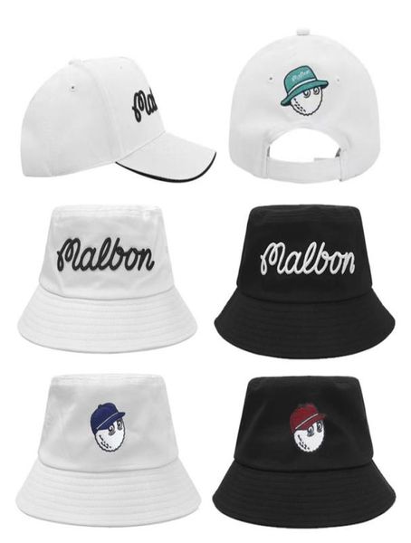 

embroidery golf hat universal for men and women sports baseball cap breathable golf bucket hat 2207044018754, Black;white