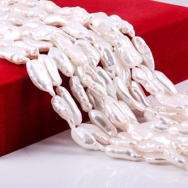 

crystal irregular riceshaped freshwater pearl loose beads 36 cm for diy bracelet earring necklace sewing craft jewelry accessory