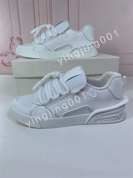 

new luxury ceiling retro plate-forme designer shoes for men's women leather black white flat platform sneaker fashion ladies youth