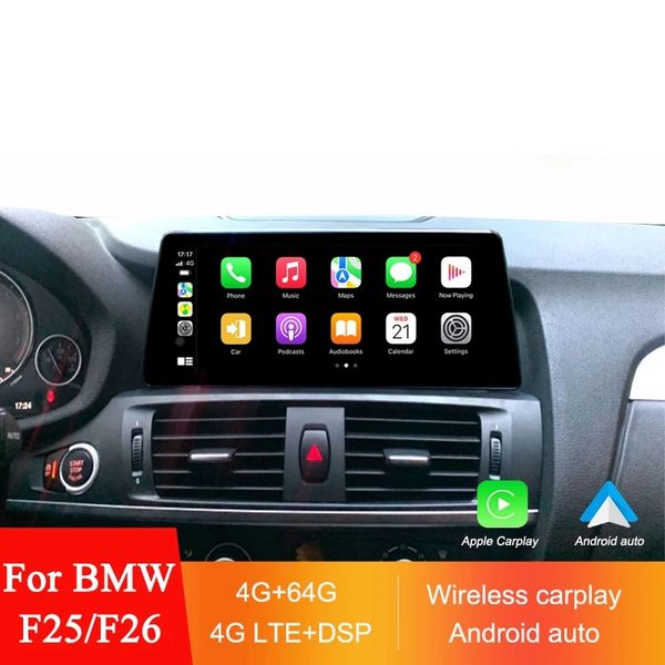 

car android navigation multimedia carplay player auto radio for bmw x3 f25 x4 f26 cic nbt gps headunit screen stereo