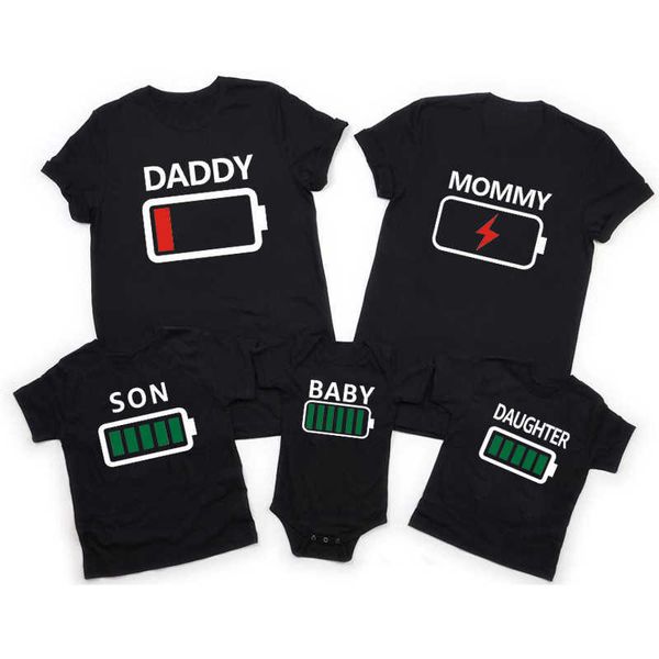 

family matching outfits family matching clothing 2021 fun dad mom daughter son short sleeve t-shirt for dad mom and my baby girl boy clothin, Blue