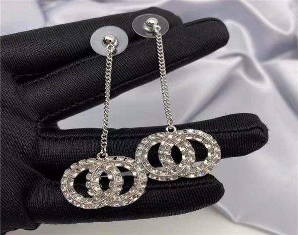 

czech stones dangles chandelier bling drop earrings01238256474, Silver