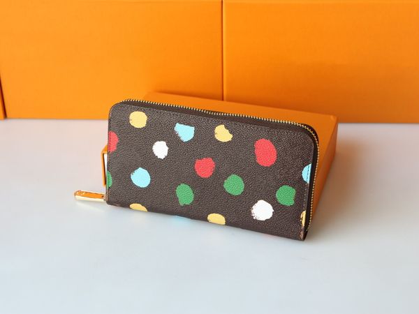 

luxurys designers wallets purse fashion monogrames printed canvas x yk zippy wallet classic zipper pocket pallas bag card holder purses, Red;black