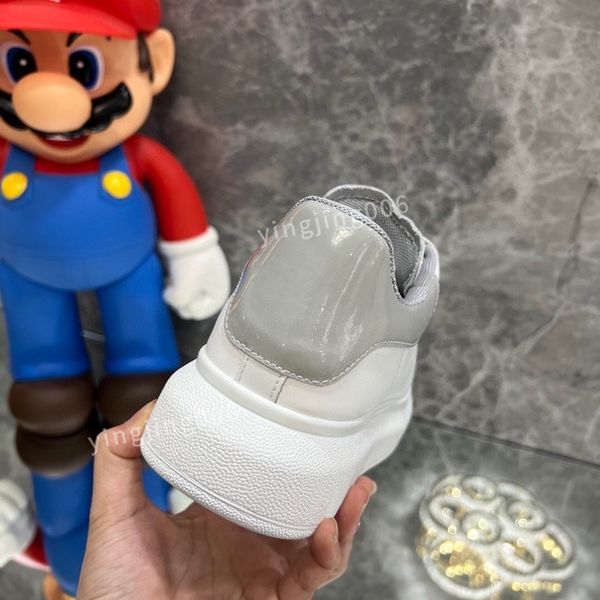 

2023new fashion designer platform men casual shoes leather lace-up sneaker lady flat running trainers letters gym sneaker, Black