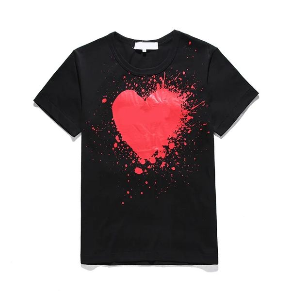 

mens brands play t-shirts fashion designer red heart shirt casual cotton embroidered embroidery short sleeve summer tshirts special counter, White;black