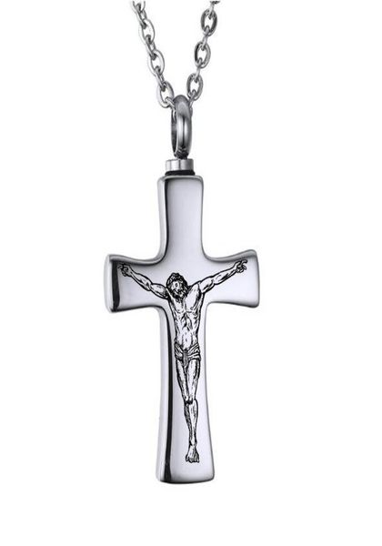 

silver cross cremation keepsake urn pendant necklace for ashfuneral ash urn jewelry memory locket with fill kit7935332