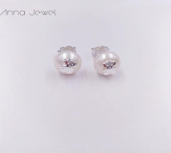 

bear jewelry 925 sterling silver girls to us fun pearl bridal earrings for women charms set wedding party birthday gift earring l6944950