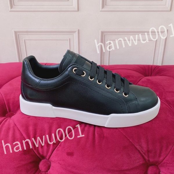 

2023 luxury designer youth fashion shoes sneakers summer women white shoes genuine leather woman running casual sneaker 35-45, Black
