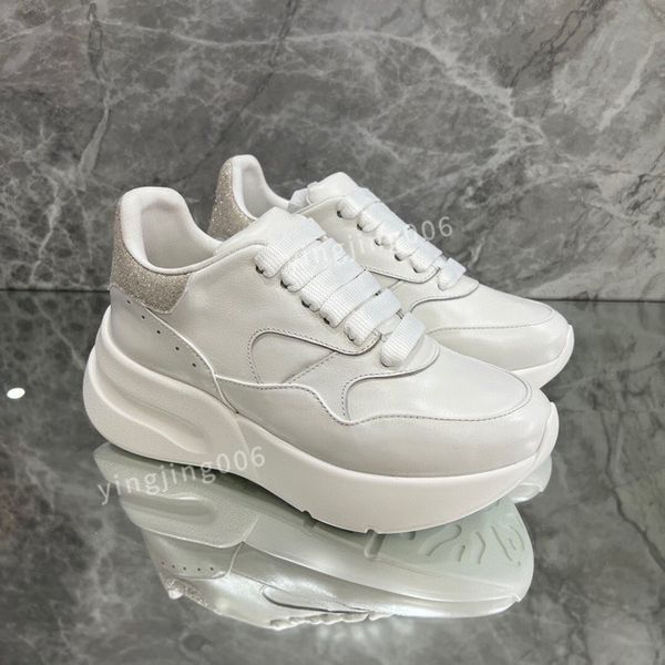 

new fashion designer platform women mens casual shoes leather lace-up sneaker lady flat running trainers letters gym sneaker2023, Black