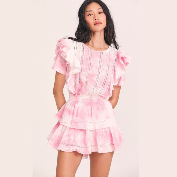 

basic casual dresses summer short sleeve vocation women white mini dress holiday lace ruffled dress pink 230519, Black;gray