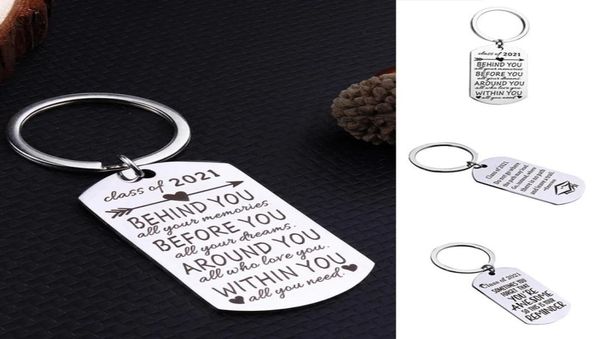 

graduation gift keychain bag pendant keyrings keychain graduation cap stainless jewelry class 2021 students college key holder1196950, Slivery;golden