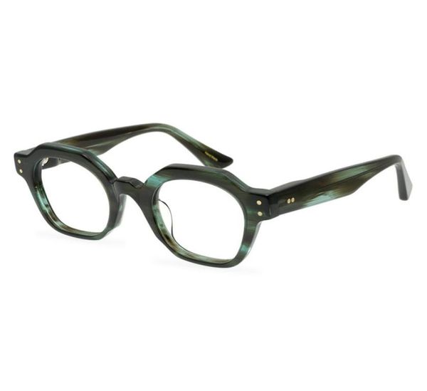 

men optical glasses frame brand thick round spectacle frames vintage eyeglass fashion eyewear for women handmade polygon my1748519, Silver