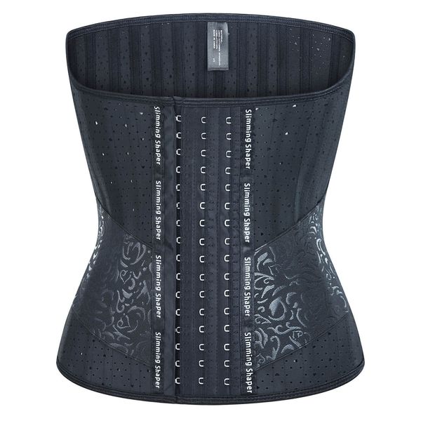 

women's shapers 25 steel bones latex waist trainer body shaper long torso corset shapewear women fajas colombian girdles cincher slimmi, Black;white