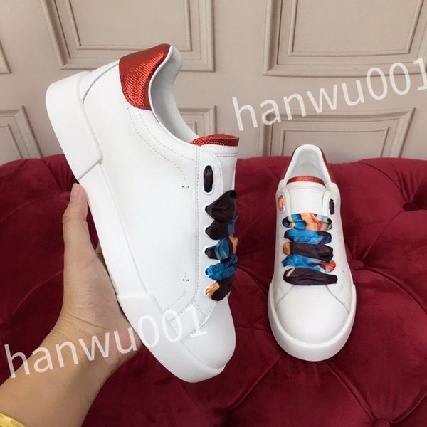 

luxury designer woman shoes leather lace up men fashion platform sneakers white black mens womens casual shoes