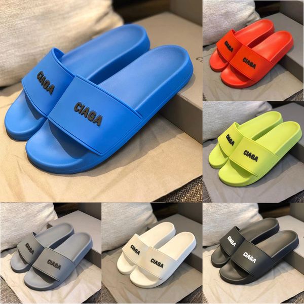 

2023 slippers sandals designer slipper blue black white grey yellow orange men women summer beach l indoor shower room 36-45