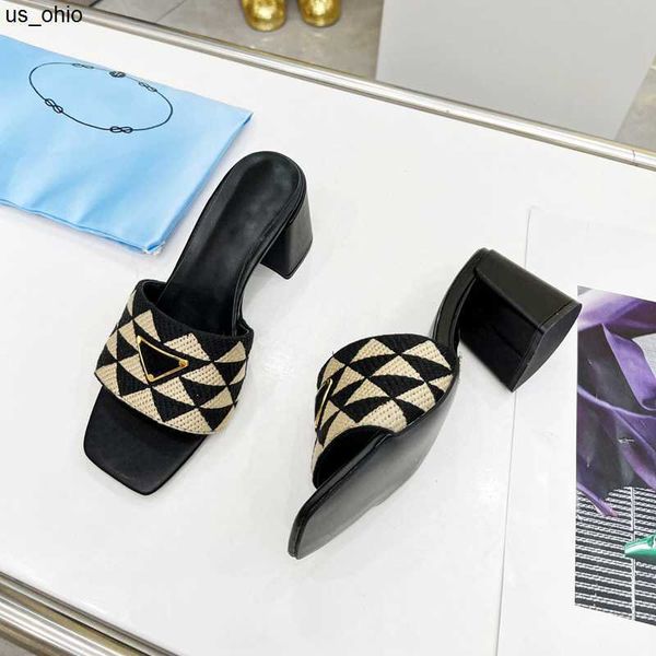 

slippers women embroidered fabric heeled slide slippers black beige embroidery cotton sandals mules home flip flops casual summer block heel