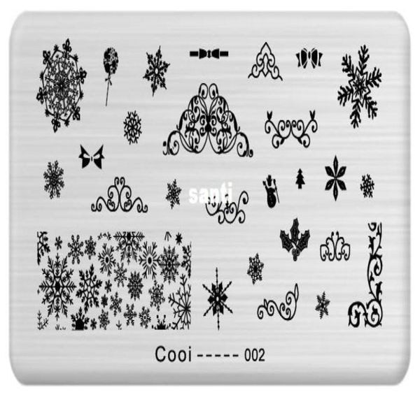 

new arrive nail template cooi series nail art plate stainless steel image konad nail art stamping template diy nail tool1666081, White